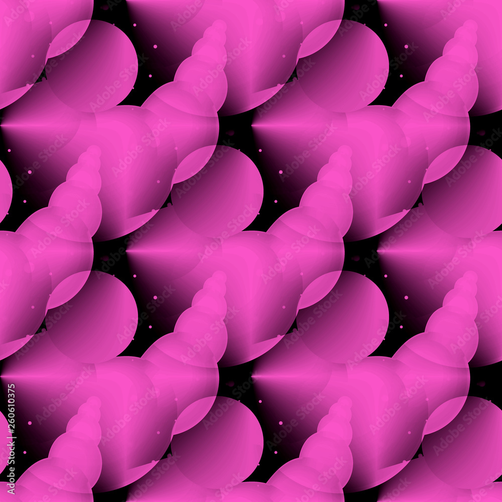 Fototapete Seamless abstract pattern circles purple, background. Computer generated fractal. Modern futuristic pattern. Fractal graphics for creative graphic design. Modern futuristic pattern.
