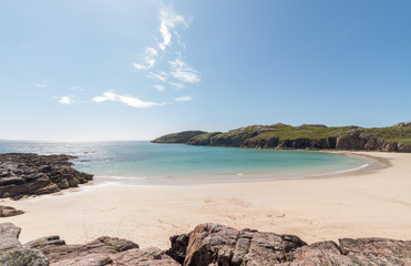 Polin beach in Scottish Highlands