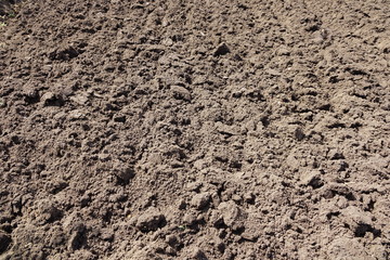 plowed spring earth texture background