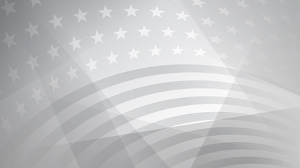 Independence day abstract background with elements of the american flag in gray colors