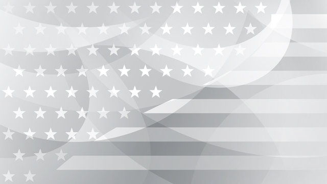 Independence day abstract background with elements of the american flag in gray colors