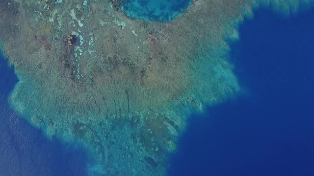 Drone Flying over Kimbe Island in Papua New Guinea While on a Scuba Diveboat