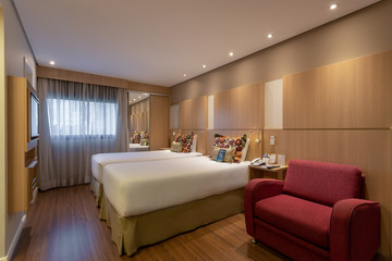 Quarto com cama hotel