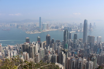 Hong Kong Skyline Peak Aussicht