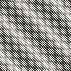 Diagonal halftone mesh seamless pattern. Texture of net, lace, lattice, grid
