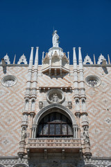 Facade of Doge palace,Palazzo Ducale (Doge's Palace) in Venice, Italy