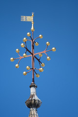 Fototapeta na wymiar Decoration Elements at roof of Basilica San Marco in Venice, Italy ,march, 2019