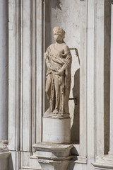 Fototapeta premium Courtyard of Doge`s Palace, or Palazzo Ducale., Venice , Italy,architectural details, - 2019