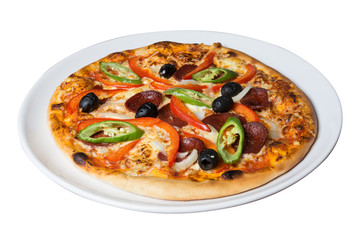 Pizza mit Sucuk