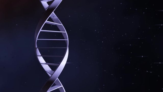 Drehende Doppelhelix im Loop 3D Render