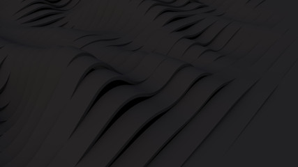 Black Wavy band surface