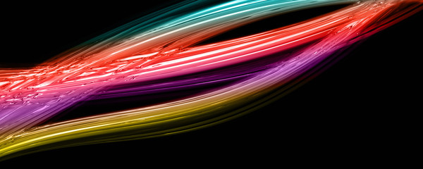 Abstract elegant wave panorama design with space for your text