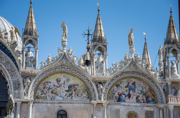 Decoration Elements at  Basilica San Marco in Venice,Italy, march, 2019