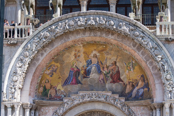 Basilica di San Marco, Piazza San Marco, Venice, Italy,march ,2019