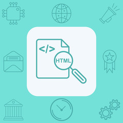 Coding file vector icon sign symbol