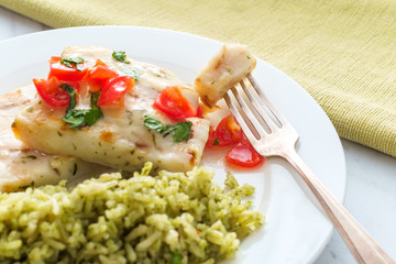 Grilled Alaskan Pollock Fish