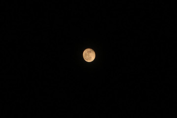 Big full moon in a perfect clear sky