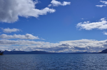 clouds over the water