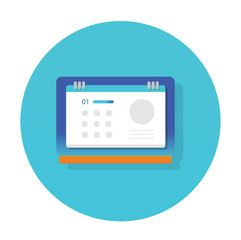 Calendar icon flat vector design.