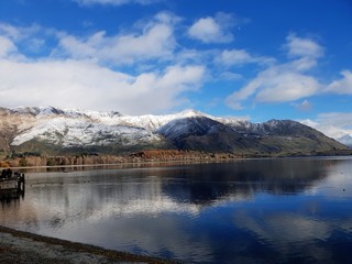 Lake Wanaka, NZ,  early winter morning