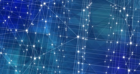 Background Abstract Dynamic Plexus Futuristic Technology. 3d render