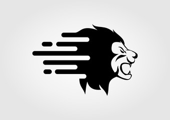 design the lion head icon