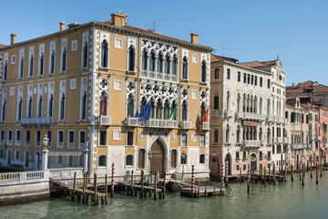 Canal Grande and Basilica Santa Maria della Salute, Venice, Italy ,2019 . martie