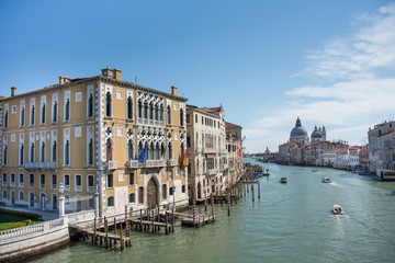 Canal Grande and Basilica Santa Maria della Salute, Venice, Italy ,2019 . martie