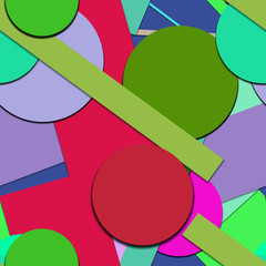 Flat material design - Creative vector trend seamless