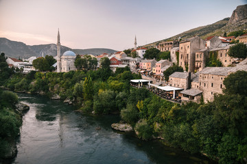 Fototapeta na wymiar Mostar in Bosnia and Herzegovina
