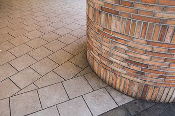 A brick pillar