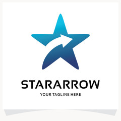 Star Arrow Logo Design Template Inspiration