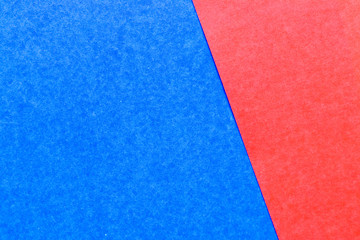 Abstract red and blue color paper textured background with copy space for design and decoration