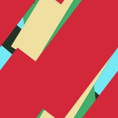 Flat material design - Creative vector trend seamless