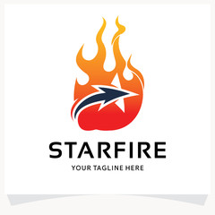 Star Fire Logo Design Template Inspiration