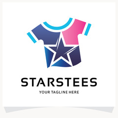 Star Shirt Logo Design Template Inspiration