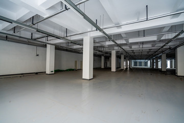 construction site building with cement material structure