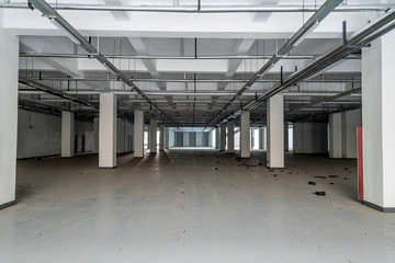 construction site building with cement material structure