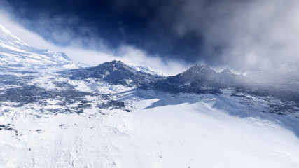 concept art of majestic fantasy landscape environment background 