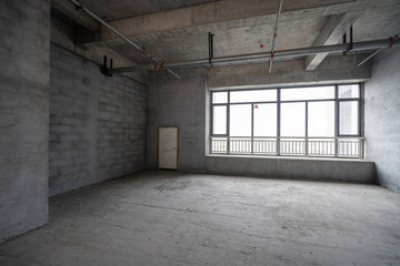 construction site building with cement material structure