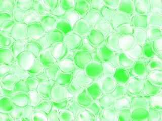 추상적인 녹색 버블과 배경