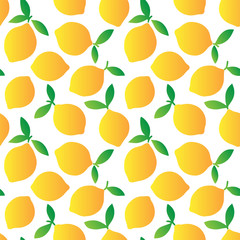 Gradation Lemon seamless pattern
