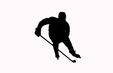 Hockey Player with stick