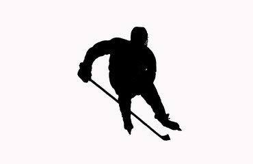 Fototapeta premium Hockey Player with stick