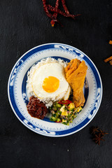 Asian food nasi lemak
