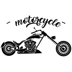 Fototapeta na wymiar vector illustration of a vintage motorcycle
