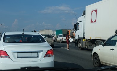 truck on road