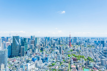 春の東京風景 Tokyo city skyline , Japan