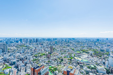 春の東京風景 Tokyo city skyline , Japan