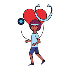 man running sport heart medical